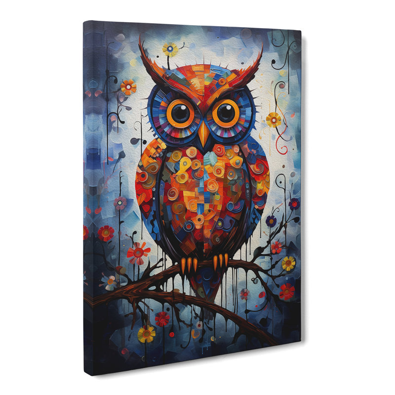 Owl Contemporary - Wrapped Canvas, 76cm H x 50cm W x 3cm D