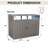Garbage Bin Shed Stores 2 Trash Cans Metal Outdoor Bin Shed For Garbage Storage-122276349