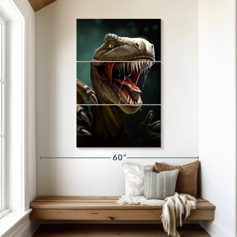 Brampt Vicious Dinosaur, 50" H x 32" W