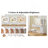 Modern Makeup Vanity Desk With LED Lights & Mirror, 4 Drawer Dressing Table Set With Stool, 3 Colors Dimmable Brightness, Space-Saving For Bedroom-145878726