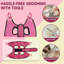 Harnais de toilettage pour chat L-Pink avec tondeuse à clou pour animaux, sac de retenue pour hamac pour chiens et chats-129255446-129255449
