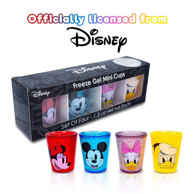 Mickey Mouse Classic Text 4pc. 1.5oz Shoot Glass Set