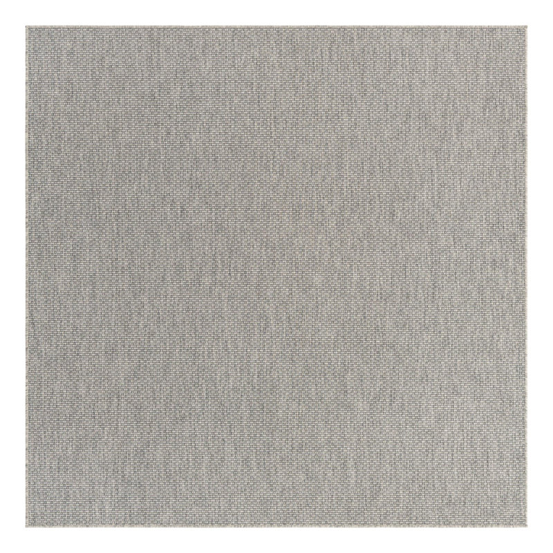 Tapis intérieur / extérieur Avaughn, Gris, Carré 7 pi 10 po