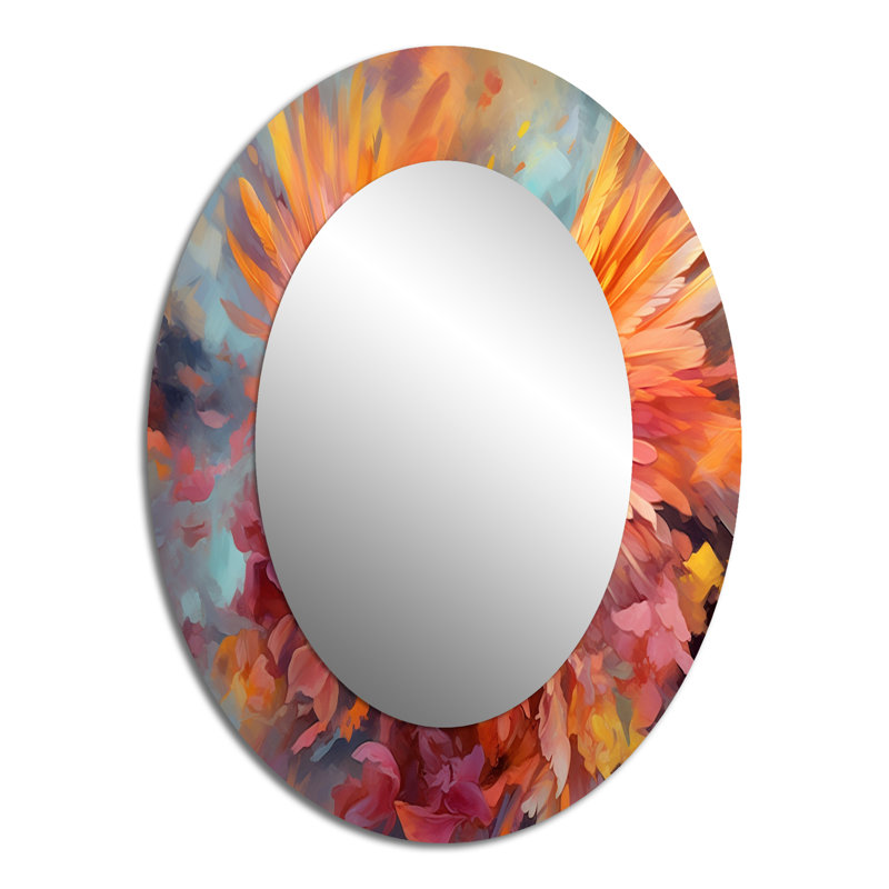 Miroir mural tropical Tropical I - jaune, 40 po x 30 po
