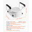 Raised Toilet Seat with Arms, 300 lbs Load Capacity, 3-Level Adjustable Height, Widened Commode Elevated Toilet Seat Riser with Padded Handles for Seniors, Elderly, Handicap, Disabled, Adults