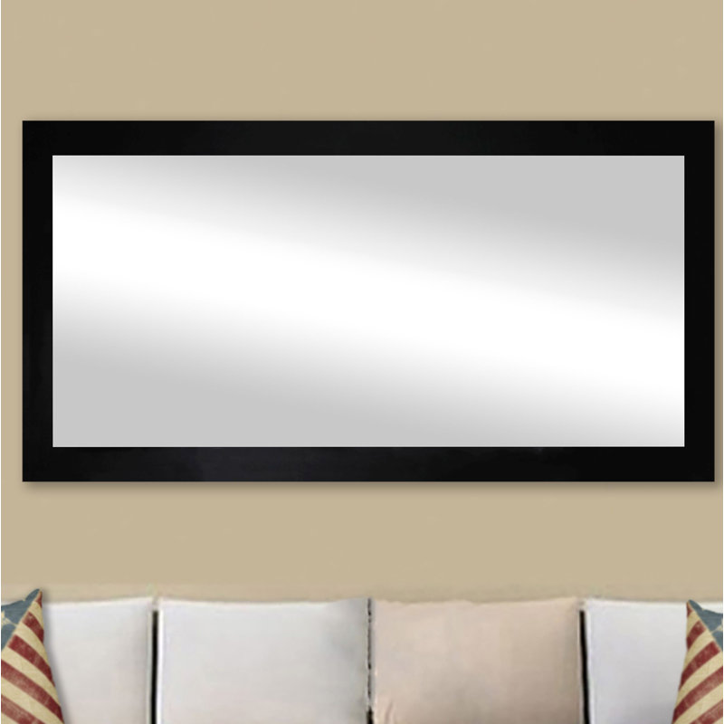 Heitz Wood Flat Mirror, 35.5" H x 77" W