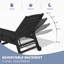 Chaise longue avec accoudoirs et roulettes Swann-107144115