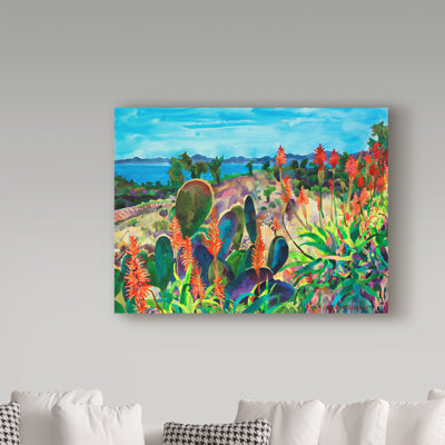 Taryn 'Santa Barbara Grace' Watercolor Painting Print on Wrapped Canvas