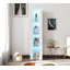 Armoire d'appoint moderne avec éclairage en bande d'aluminium | Grand espace de rangement, décoration DEL pour le salon et la chambre à coucher