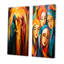 Ensemble de 2 impressions sur toile jaunes et oranges de l'Islam-2070581169-2070581174