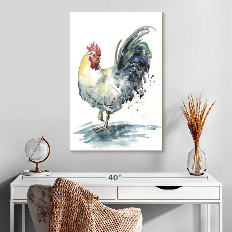 Brampt Rooster Splash I, 30" H x 20" W