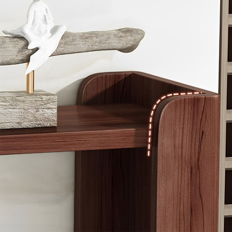Console Modern Minimalist, H 31,5 po x l 54,33 po x P 13,39 po, Brun