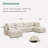 Bouley Corduroy U-Shaped Sectional Sofa-102507035