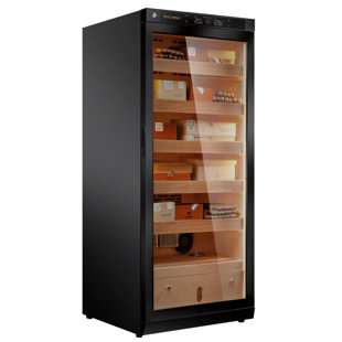 RACHING Cigar Climate Control Cabinet, 230L Electric Cigar Humidor Cabinet Wood Frame Cabinet