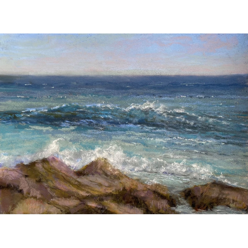 Where Ocean Breezes Blow Print by Dina Gardner, 17.25" H x 21.25" W x 0.875" D