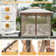 Pavillon de jardin avec moustiquaires 4 portes de sable à fermeture à glissière pour l'extérieur-115098617-115098614
