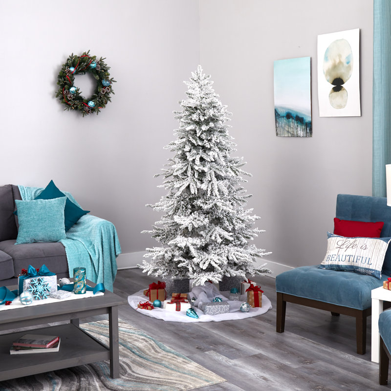 Lighted Artificial Christmas Tree, 6.5' H
