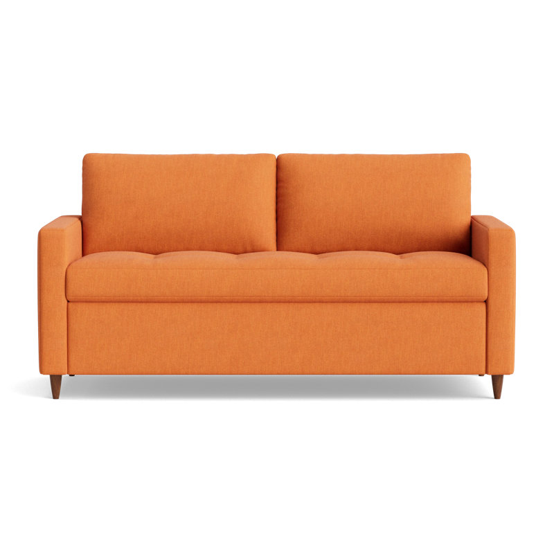 MCM Sofa Bed, Performance Weave - Carrot