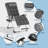 Outdoor Zero Gravity Reclining Chair Foldable Recliner Lounge Chair with Soft Cushion and Cup Holder-1954224810