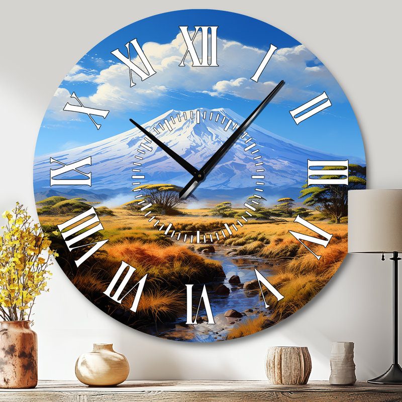 Kilimandjaro africain - Horloge murale, Grand