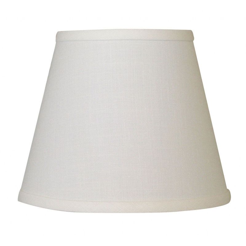 White Linen Empire Lamp Shade