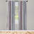 Microfiber Striped Semi-Sheer Rod Pocket Curtain Panels-61298320-61939552