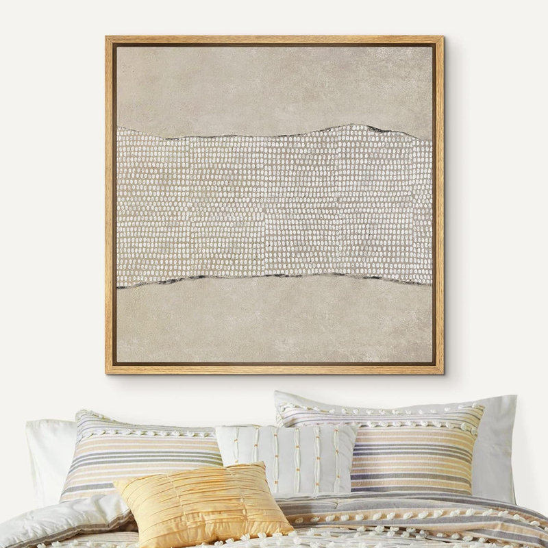«Tan», grunge, pastel, couleur, bloc, champ, formes abstraites, art moderne neutre, décor contemporain minimaliste, impression sur toile