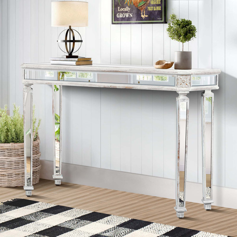 Console à miroir, Chêne
