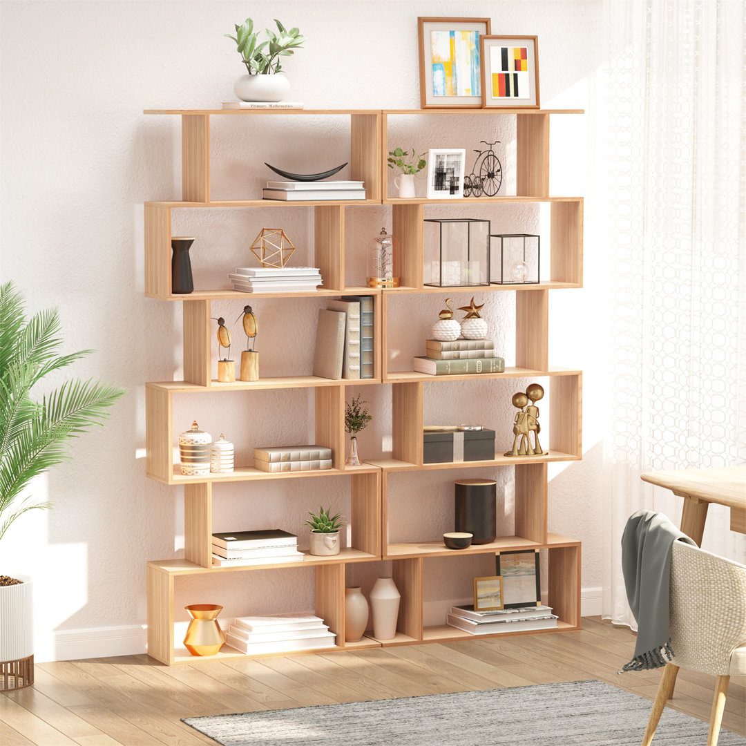 Crose 192cm H x 80cm W Geometric Bookcase
