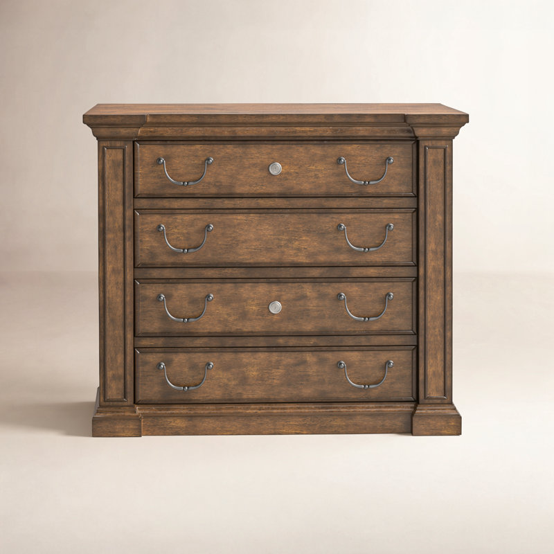 Charlotte Two Drawer Lateral File, Brown