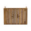 Table de bout d'extérieur en bois d'acacia avec finition en teck, l 21,5 po x H 16 po