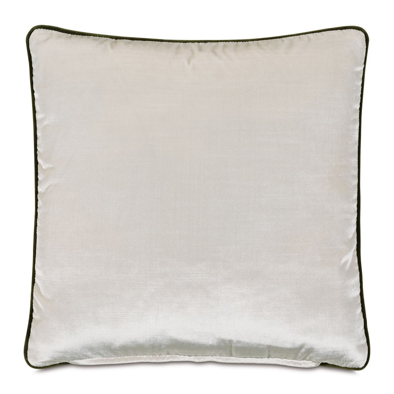 Housse et insert de coussin décoratif Tenenbaum Swirl, Vert / blanc