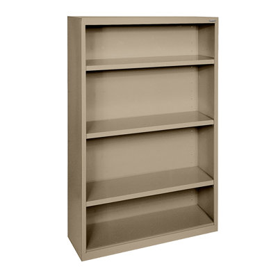 Elite 52" H x 34.5" W Steel Standard Bookcase