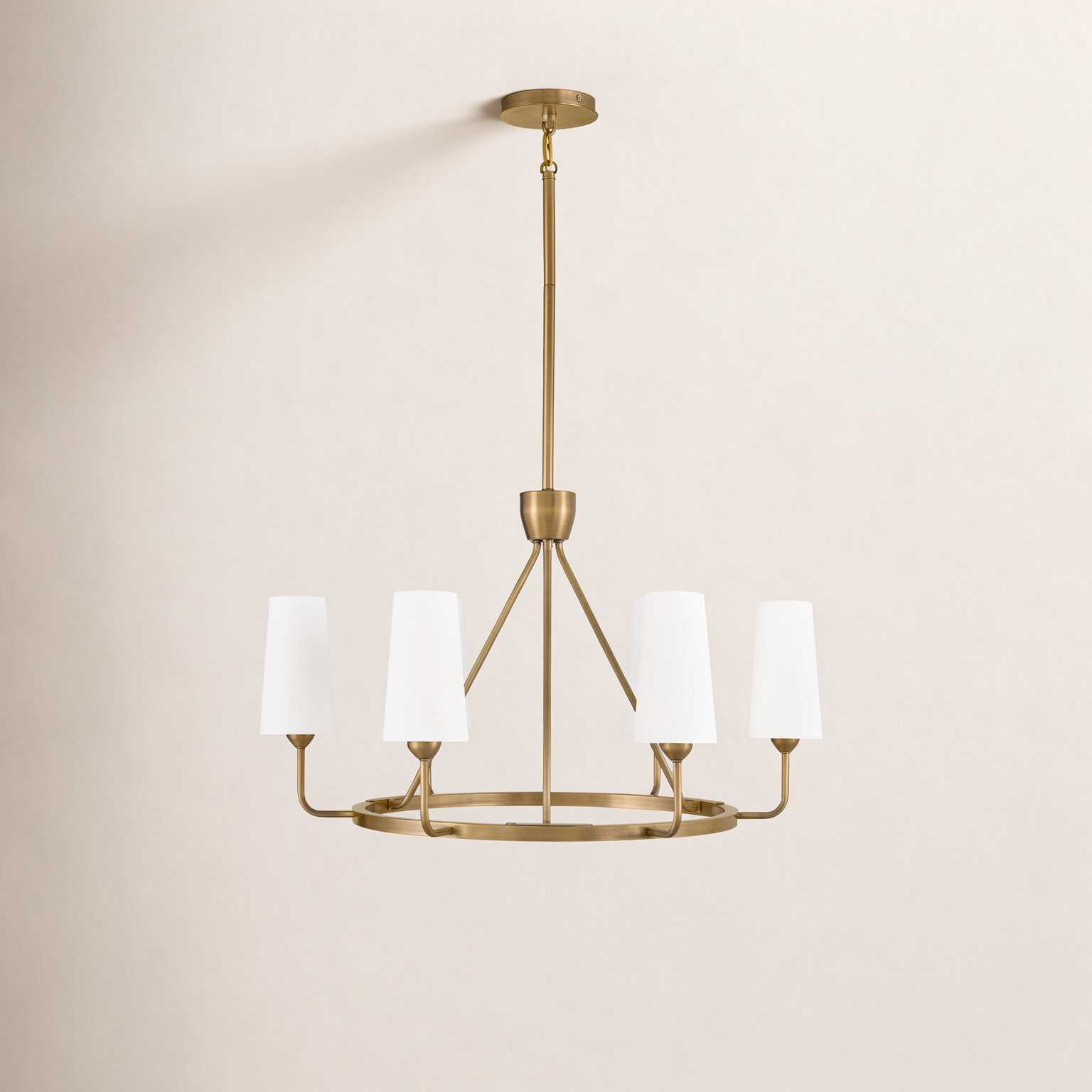 Ardea 6-Light Chandelier, Heritage Brass