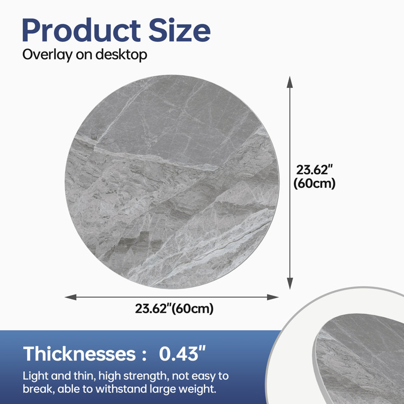 Diy Gray Gloss Sintered Stone Table Top – Cover & Replace Any Dining, Coffee, Or Kitchen Table Surface