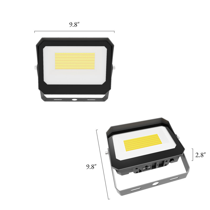 1 projecteur DEL bronze à intensité variable 1 lumière 80 W/60 W/35 W avec fixation à étrier (lot de 1)