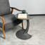 Kalavasos C-Shaped Round Side Table with Rolling Wheels-1180503582