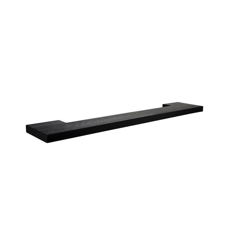 Solace Oak Floating Shelf (Shelf Only), Midnight Oak, 1.5" H x 34" W x 6.5" D