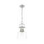 Petit luminaire suspendu Iftimie avec chaîne et verre transparent-2094349160-2094349157
