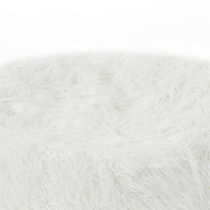 Fauteuil à billes confortable en fausse fourrure pour la détente et l'amélioration du style