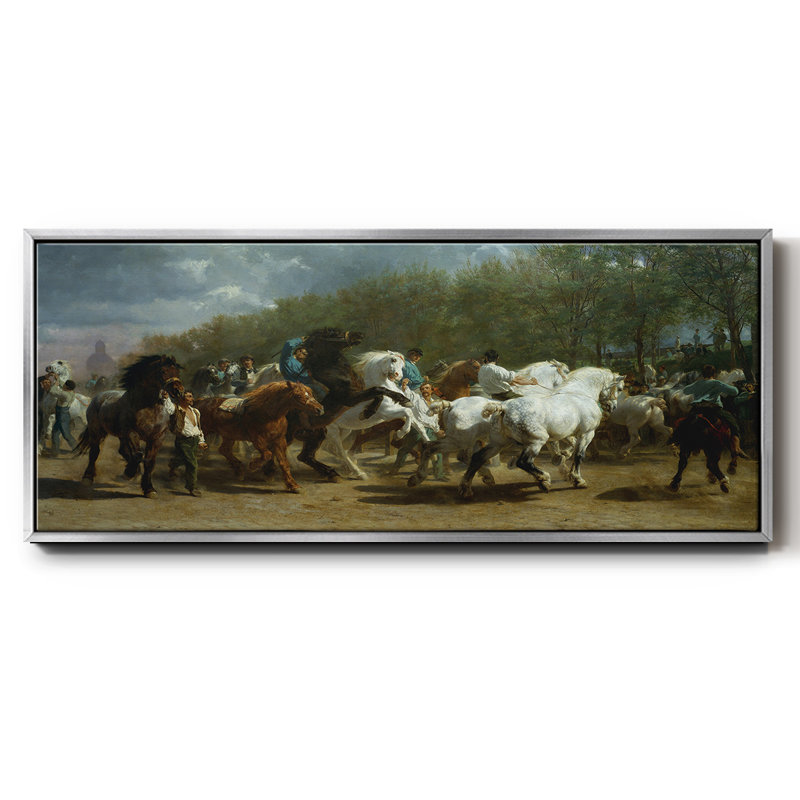 The Horse Fair - Toile encadrée, H 8 po x l 20 po