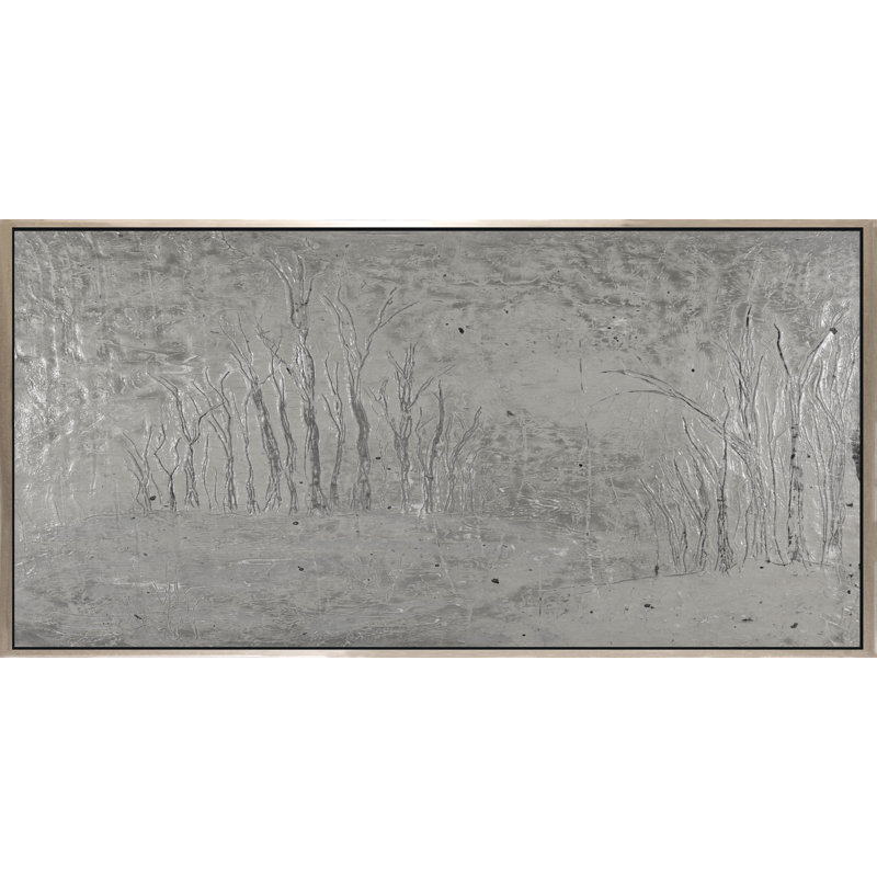 Time Stands Still - Peinture sur toile avec cadre flottant