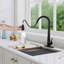 Pull Down Single Handle Kitchen Faucet-1296332710