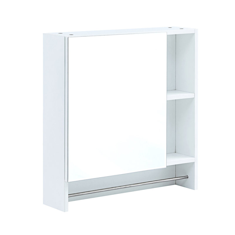 Armoire à pharmacie murale à miroir pour salle de bain, Blanc
