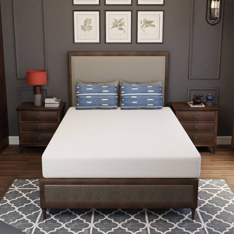 Matelas en mousse à mémoire de forme moyenne Alwyn Home Metompkin, 8", Lit double