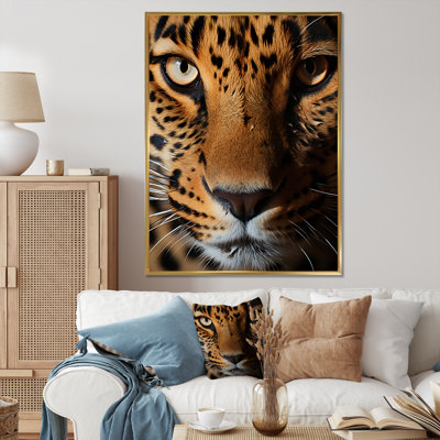" Brown Leopard Textures Of Strength "