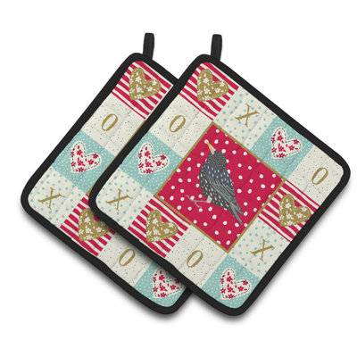 Ensemble de cuisinier poignée 2 pièces caroline trésors starling love