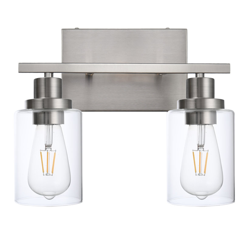Modern Vanity Light Fixtures Over Mirror, Bathroom Light Fixtures, Vanity Lights, Wall Sconce With Clear Glass Shade For Bathroom, E26 Base