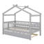 Lit maison avec lit gigogne-818125590
