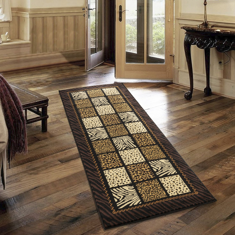 Tribes Multi Animal Print Area Rug, Runner 2'7" x 7'3"